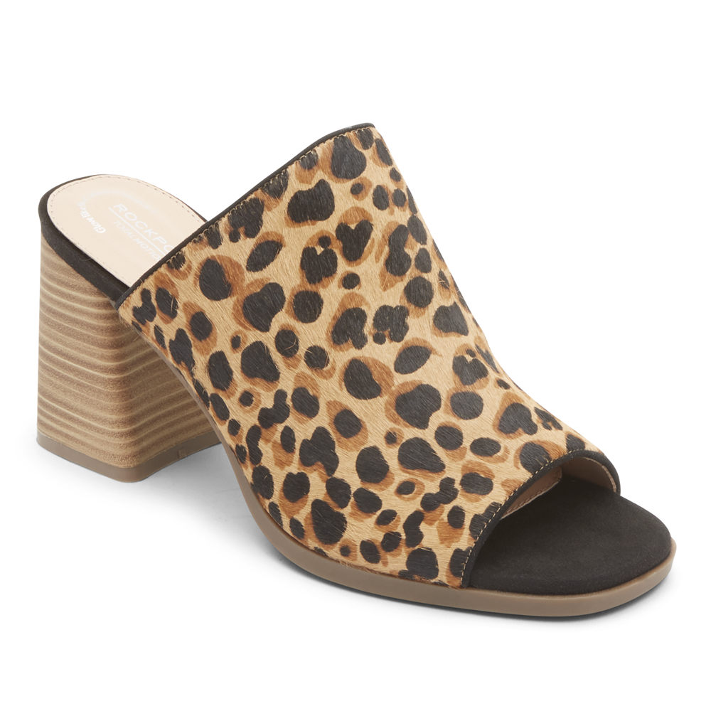 Sandalias Rockport Mujer Mexico - Total Motion Amara Leopardo - OTKAW0287